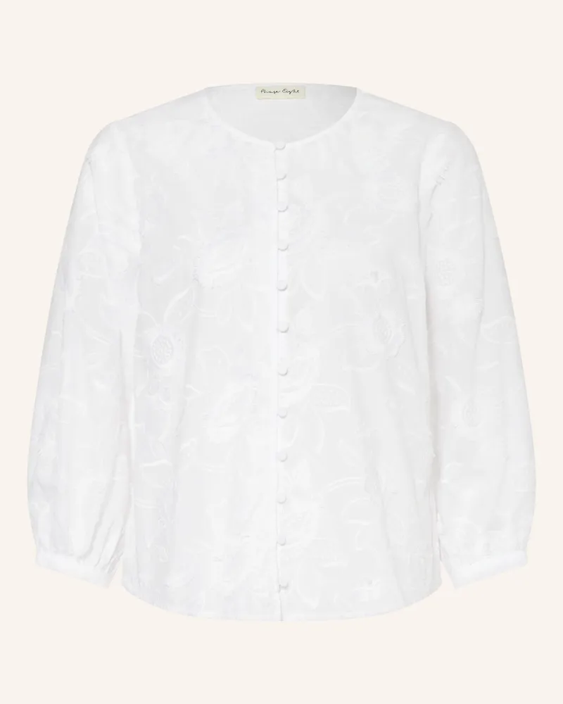 Phase Eight Bluse Daisy Mit 3/4-Arm weiss Weiss
