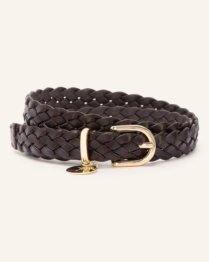 JOOP! Flechtgürtel braun Dunkelbraun