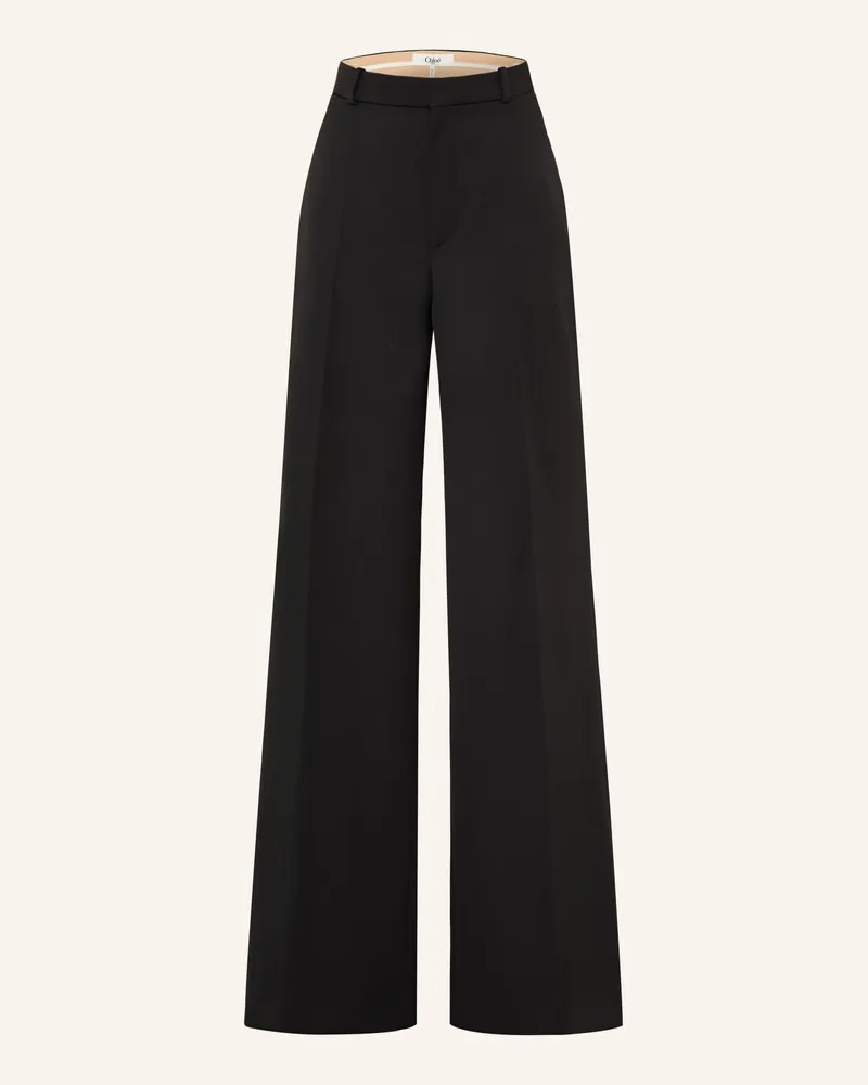 Chloé Marlenehose schwarz Schwarz