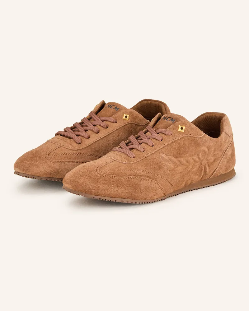 MCM Sneaker Federlite braun Cognac