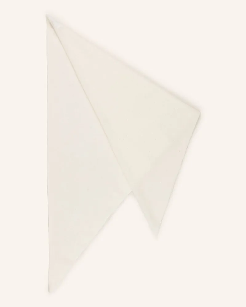 Darling Harbour Dreieckstuch aus Cashmere Offwhite