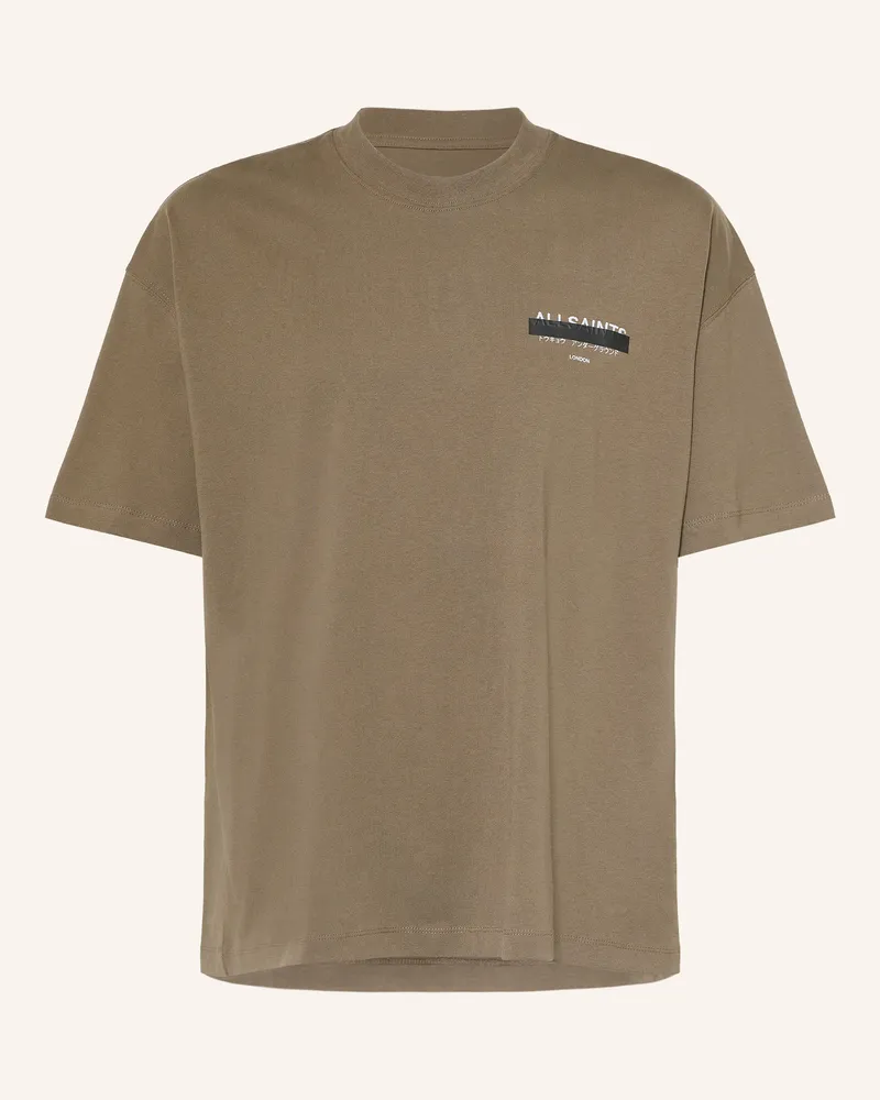 AllSaints T-Shirt Redact gruen Khaki