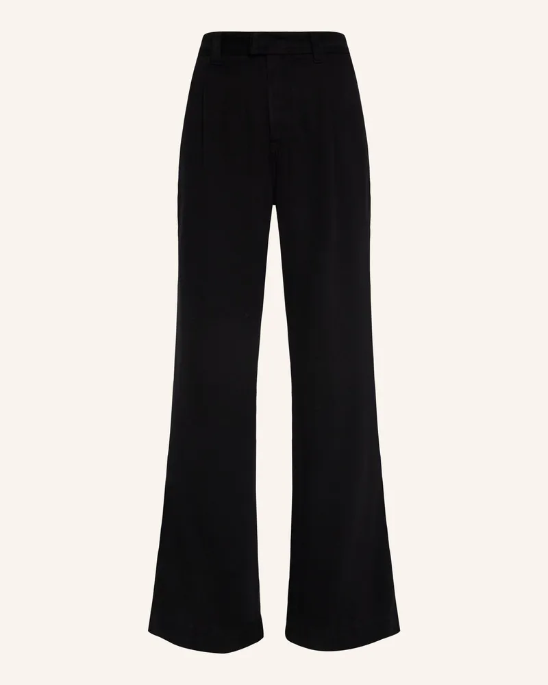 7 for all mankind Pants PLEATED TROUSER Flare fit Schwarz