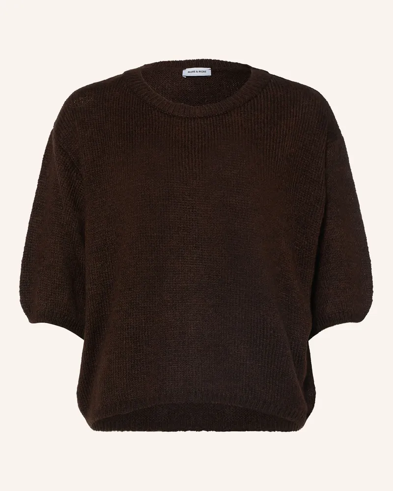 More & More Pullover Mit 3/4-Arm braun Dunkelbraun