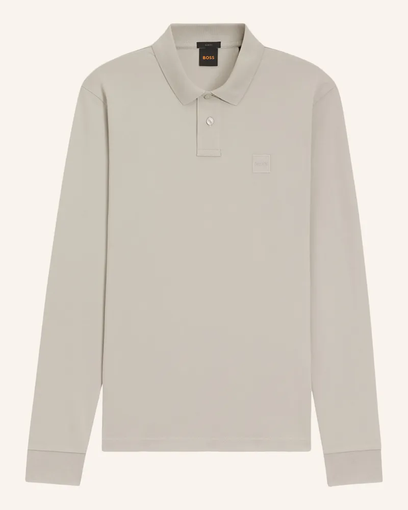 HUGO BOSS Piqué-Poloshirt Passerby Slim Fit grau Grau