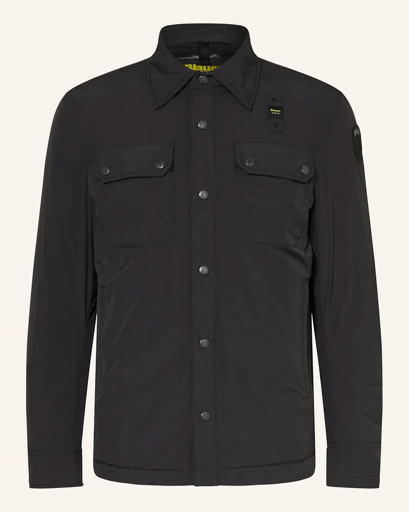 Blauer Overjacket EVANS Schwarz