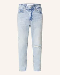 Calvin Klein Destroyed Jeans Regular Taper Fit Blau