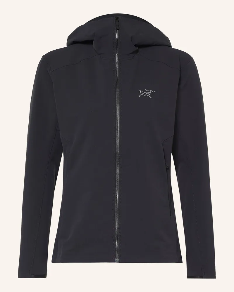 Arc'teryx Arc'teryx Softshell-Jacke Gamma Hoody schwarz Schwarz