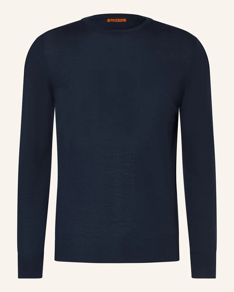 BARENA Pullover Aus Merinowolle blau Dunkelblau