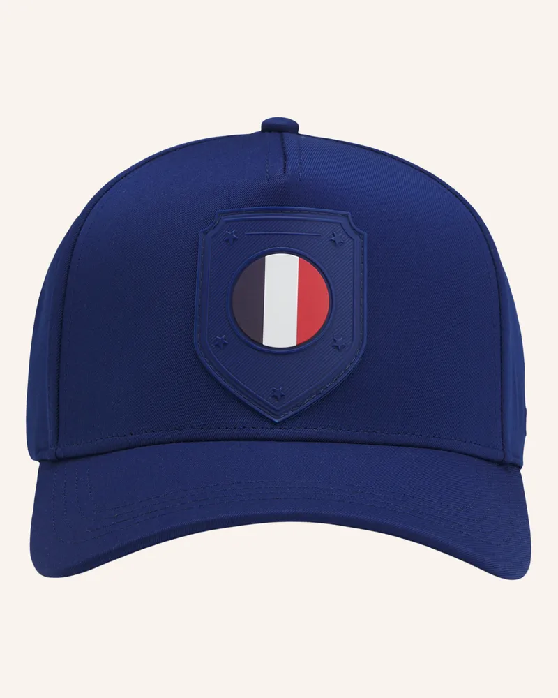 HUGO BOSS Gewebte Cap Poulin-Bc D'lux-Flag blau Dunkelblau