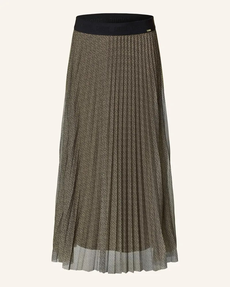 cinque Plisseerock CIFABI aus Mesh Braun