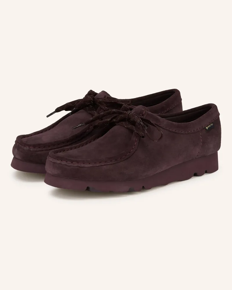 Clarks Schnürer WALLABEE GORE-TEX Dunkellila
