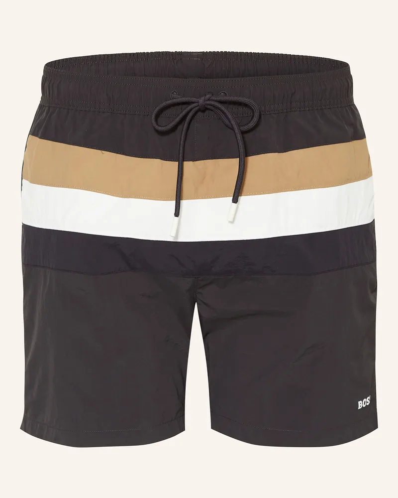 HUGO BOSS Badeshorts LOUIS Dunkelgrau