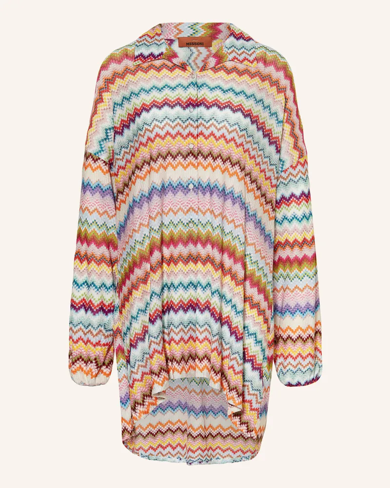 Missoni Strandkleid mit Glitzergarn Creme
