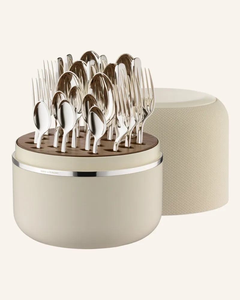 ROBBE & BERKING 24-Tlg. Besteckset The Box Creme Alta silber Silber