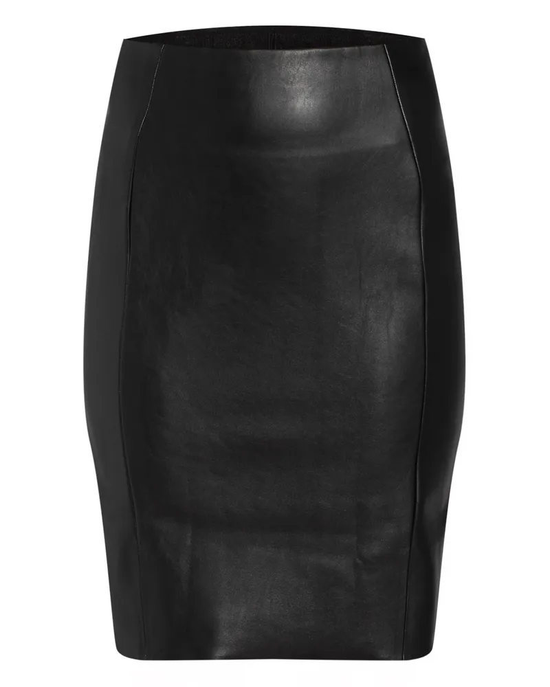 Wolford Rock JENNA in Lederoptik Schwarz