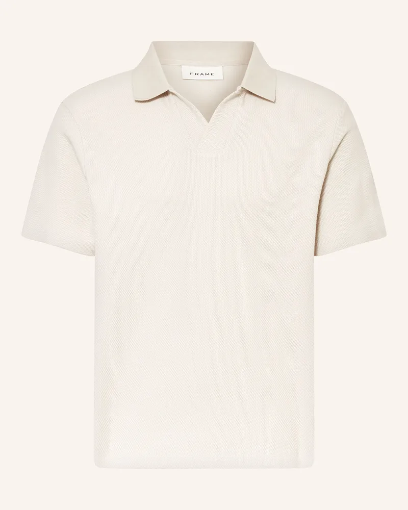 Frame Denim Piqué-Poloshirt Creme