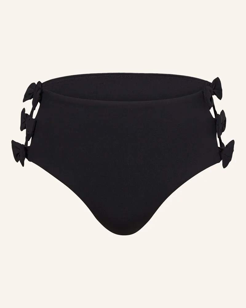 Seafolly Australia High-Waist-Bikini-Hose Beau Bow schwarz Schwarz