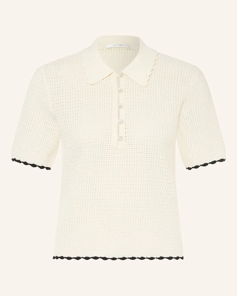 Frame Denim Strick-Poloshirt The Daybreak Polo beige Creme