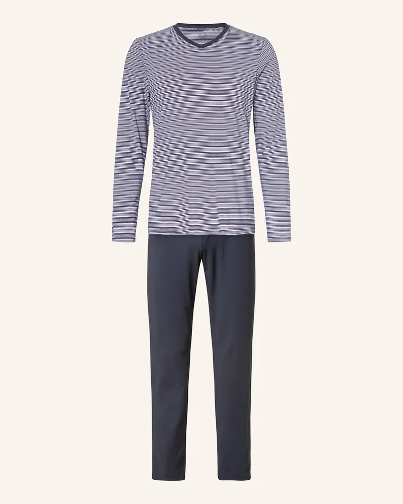 Schiesser Schlafanzug LONG LIFE SOFT Weiss