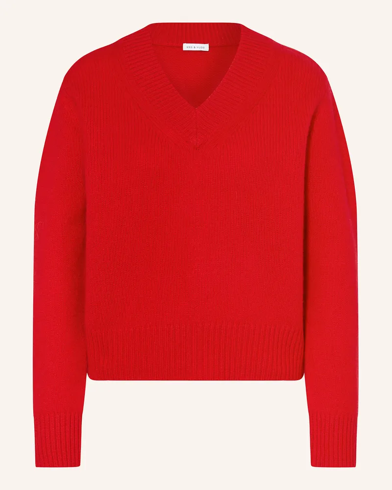 Mrs & HUGS Cashmere-Pullover Rot