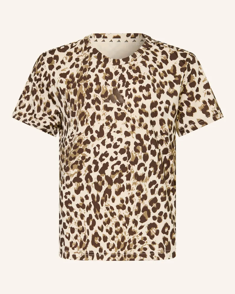 adidas T-Shirt Seasonal Animal Print Sport beige Beige