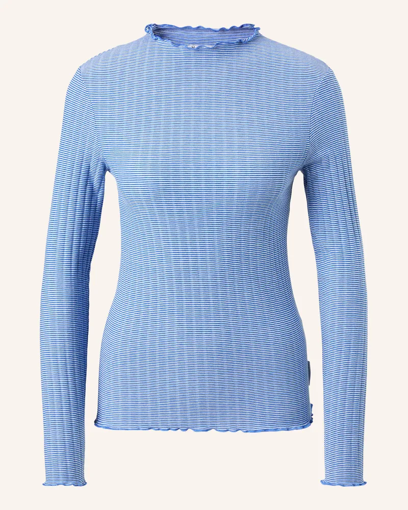 Marc O'Polo Ripp-Longsleeve blau Blau
