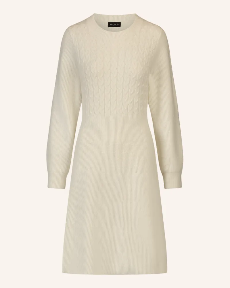 Apart Strickkleid Creme