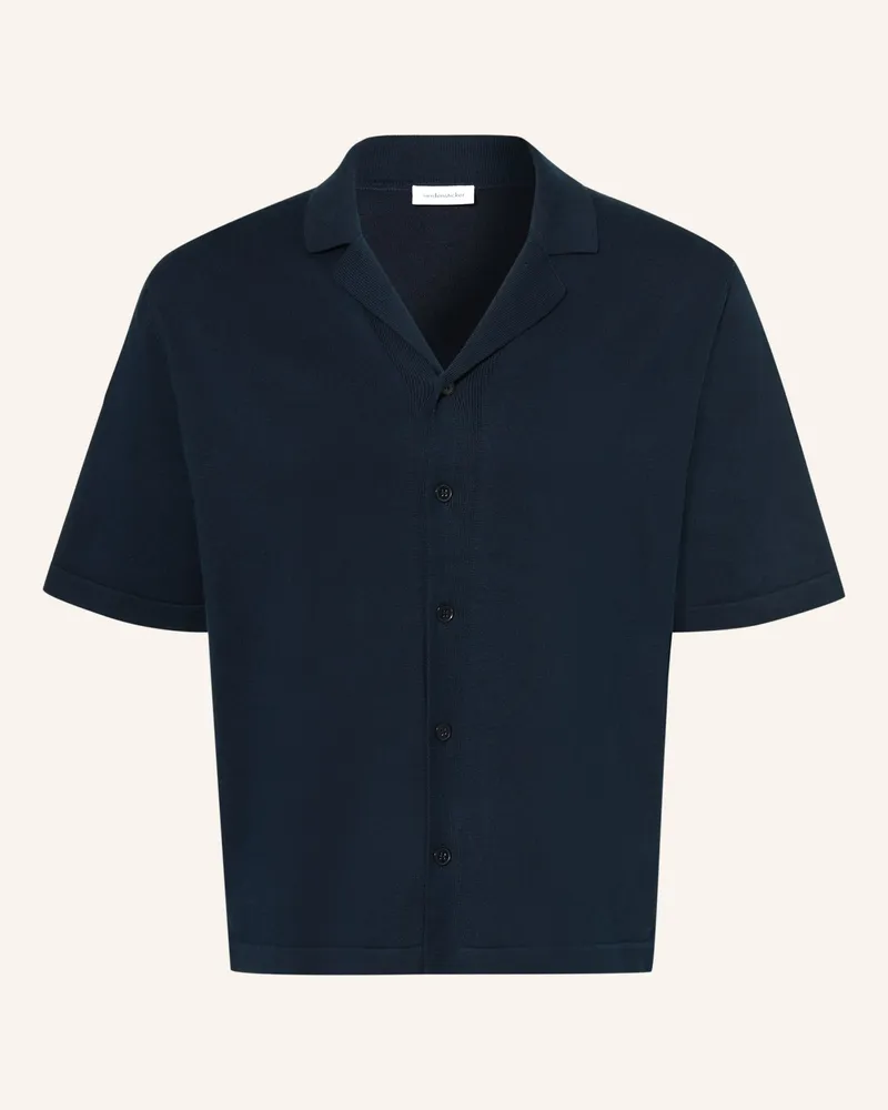 Seidensticker Strick-Resorthemd Regular Fit Dunkelblau