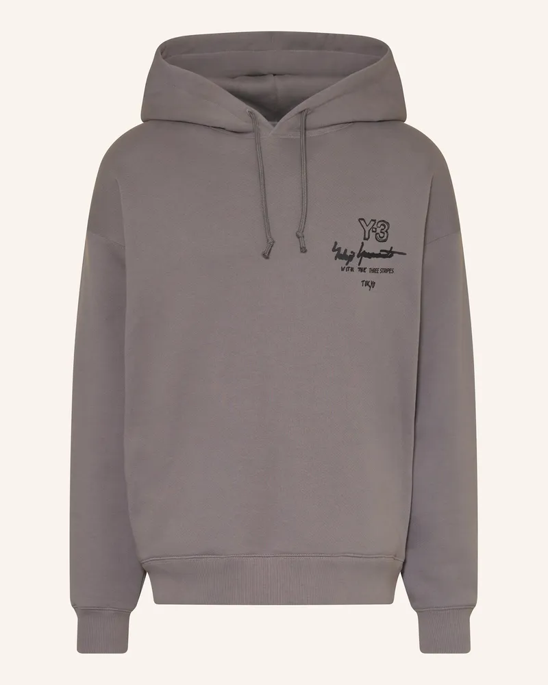 Y-3 Hoodie Graphic Ft grau Dunkelgrau