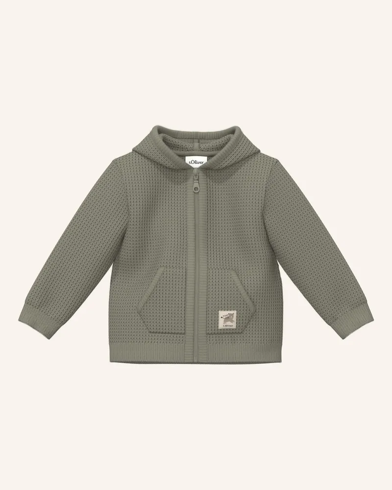 S.Oliver Strickjacke gruen Oliv