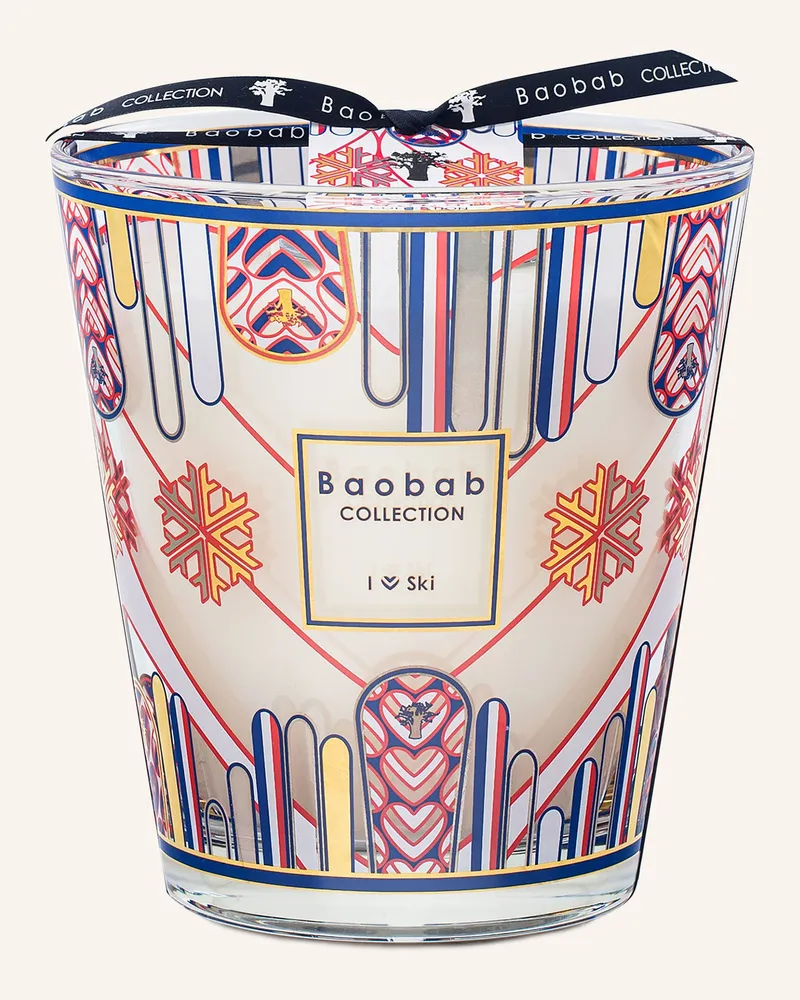 Baobab Collection Duftkerze I Love Ski rot Rot