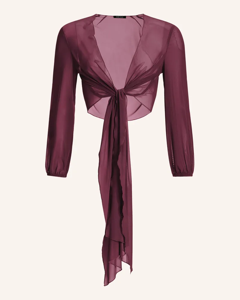 Swing Bolero Aus Mesh rot Dunkelrot