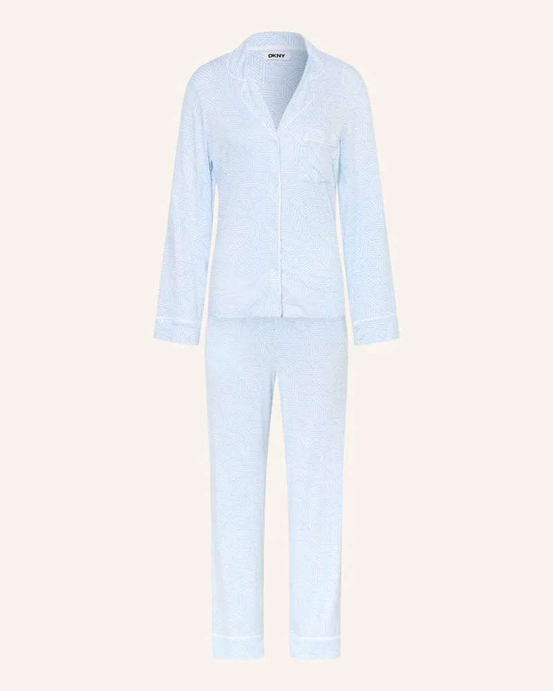 DKNY Schlafanzug TIMELESS STYLES Hellblau