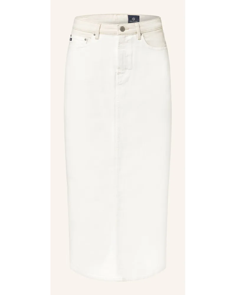 Adriano Goldschmied Jeansrock SKIRT LONG TWO TONE Weiss