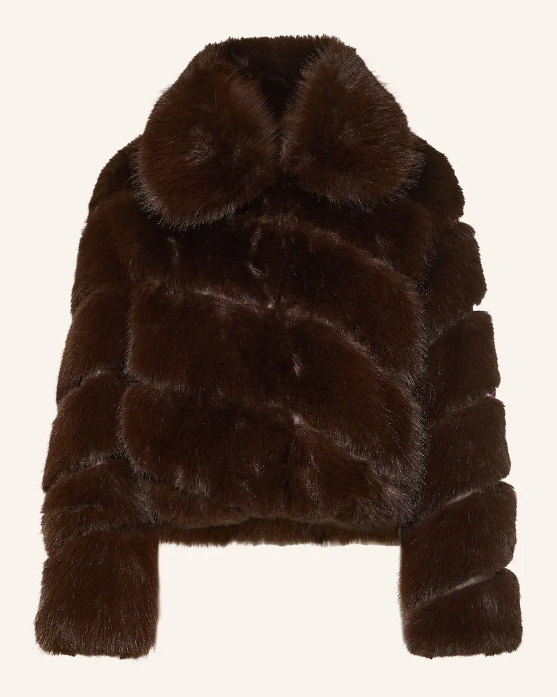 Joseph Ribkoff Kunstfell-Jacke braun Dunkelbraun