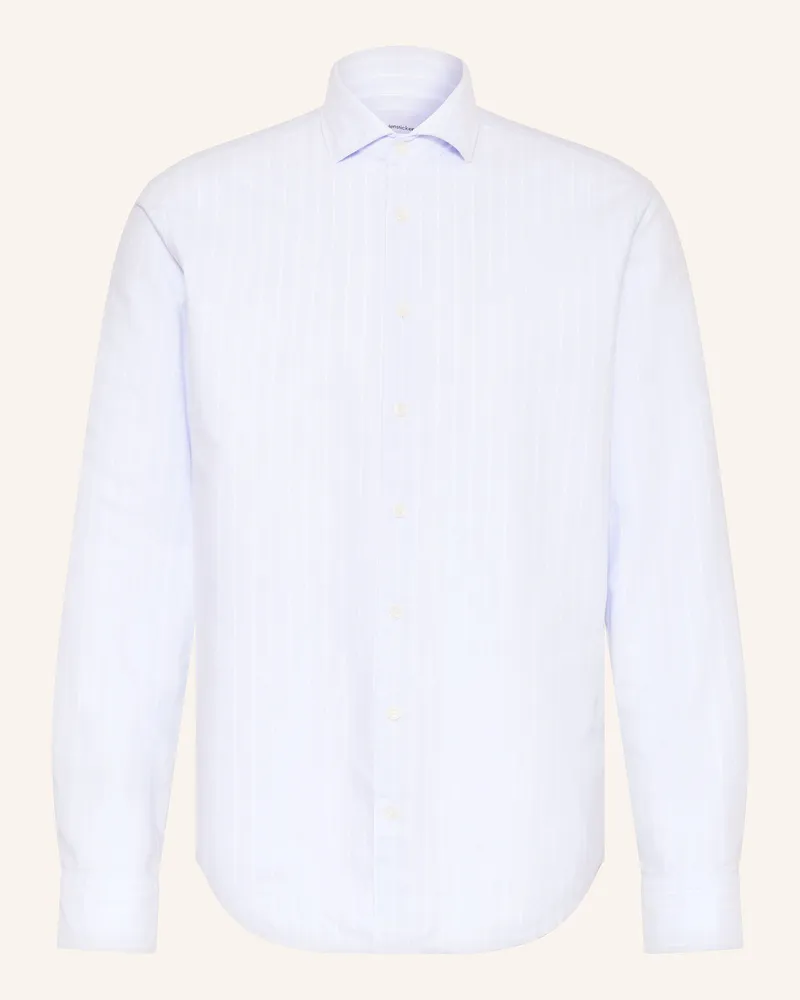 Seidensticker Piqué-Hemd Regular Fit Hellblau
