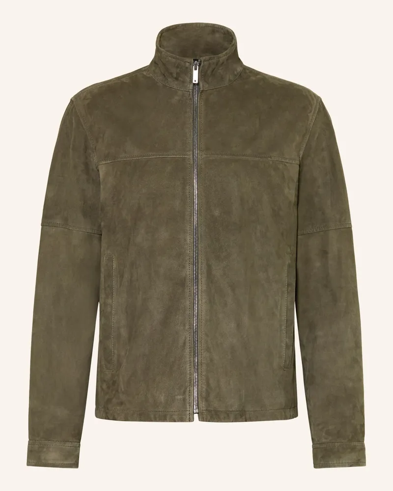 Strellson Lederjacke Jimmy gruen Oliv