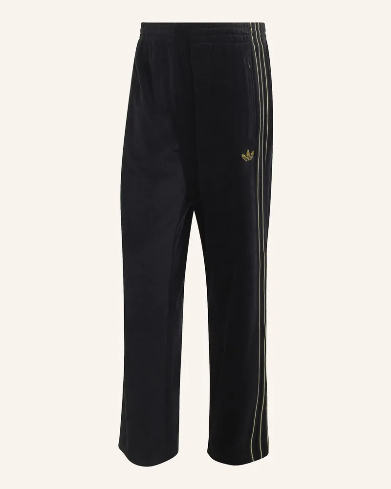 adidas Firebird Trainingshose, Velours schwarz Schwarz