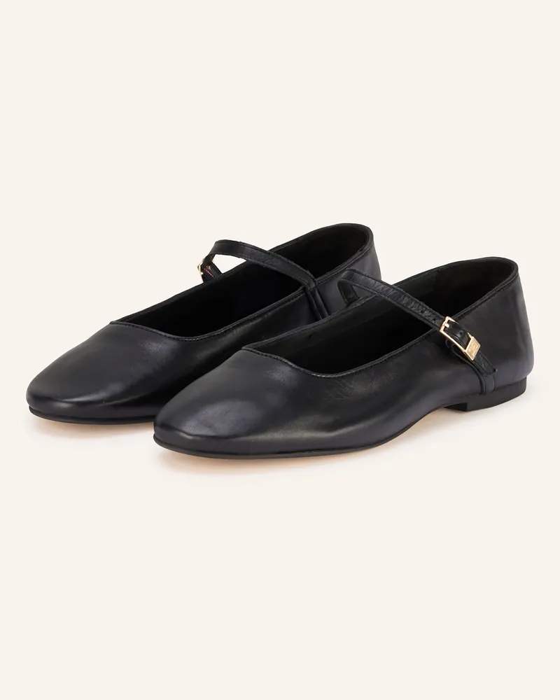Tommy Hilfiger Mary-Jane-Ballerinas Schwarz