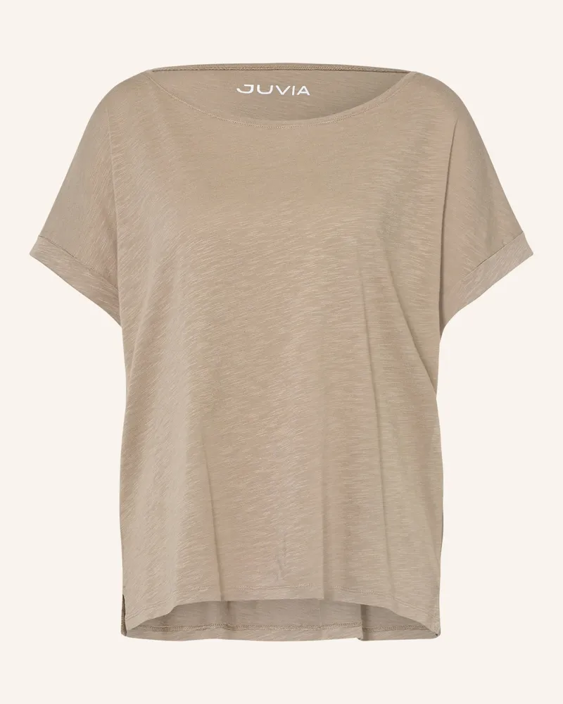 Juvia T-Shirt Luca gruen Taupe