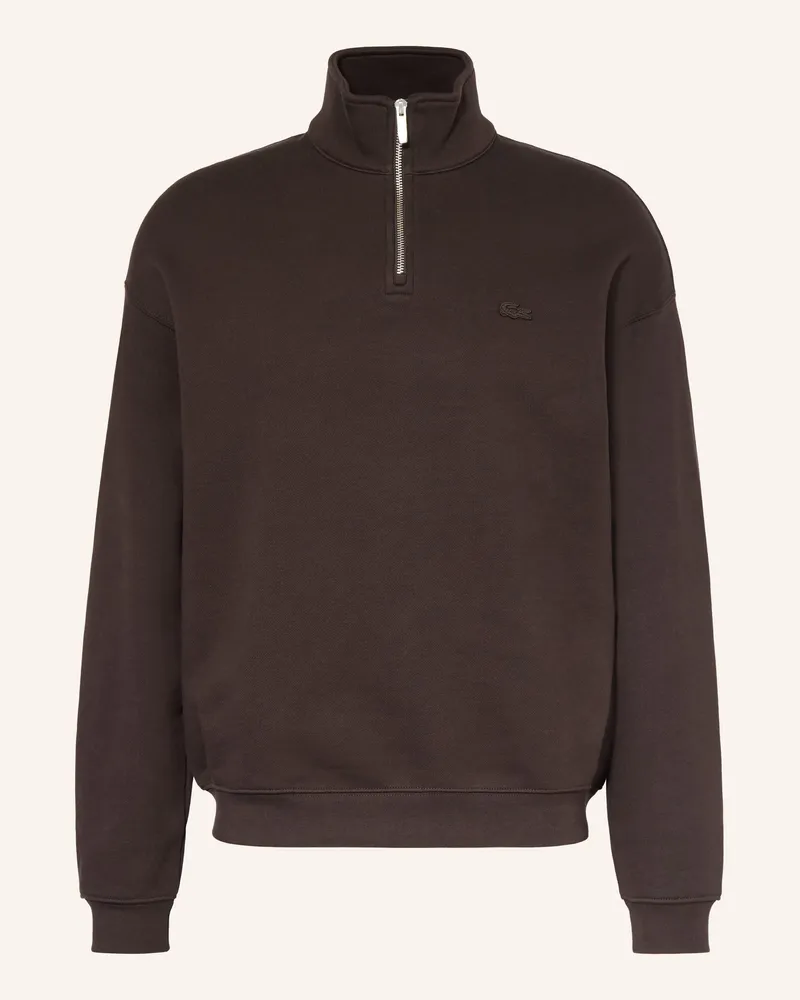 Lacoste Sweat-Troyer Dunkelbraun