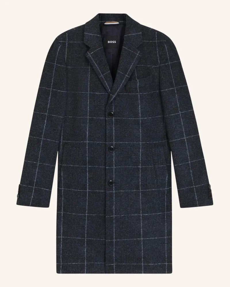 HUGO BOSS Klassischer Mantel H-HYDE-J-254 Slim Fit Dunkelblau