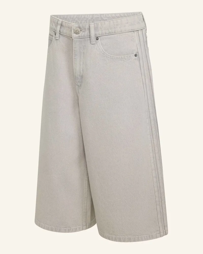 adidas Denim-Jorts Mit Mittelhohem Bund grau Hellgrau