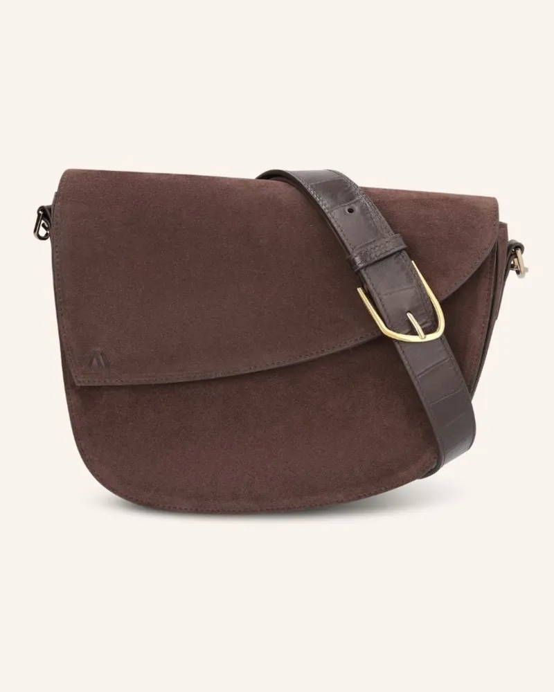 KAAI Umhängetasche Rebel Saddle braun Dunkelbraun