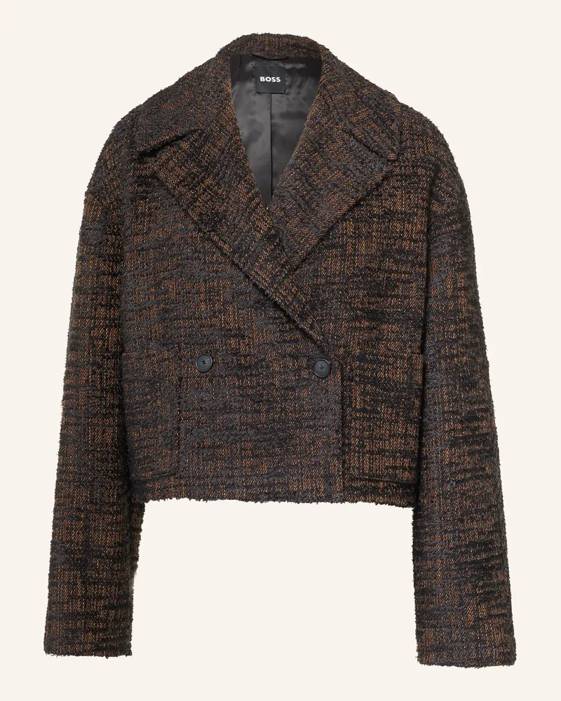HUGO BOSS Tweed-Blazer Jinala braun Braun