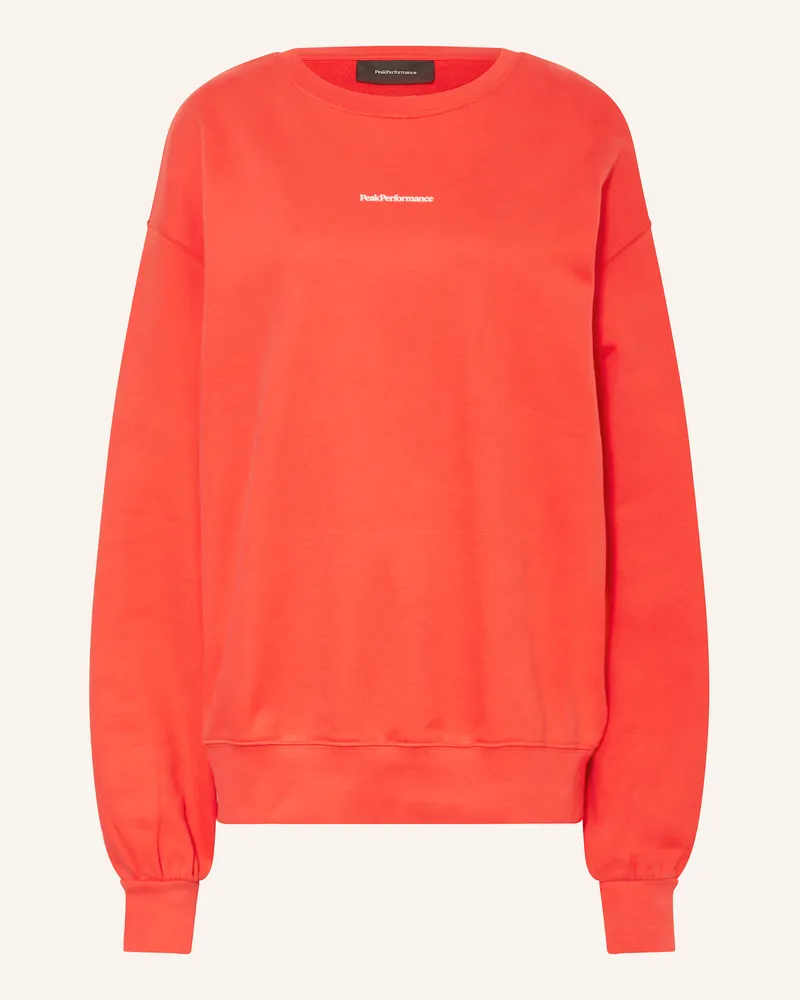 Peak Performance Sweatshirt ORIGINAL CREW Orange