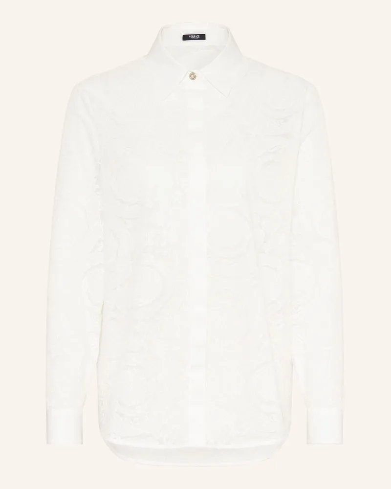 Versace Hemdbluse Barocco weiss Weiss