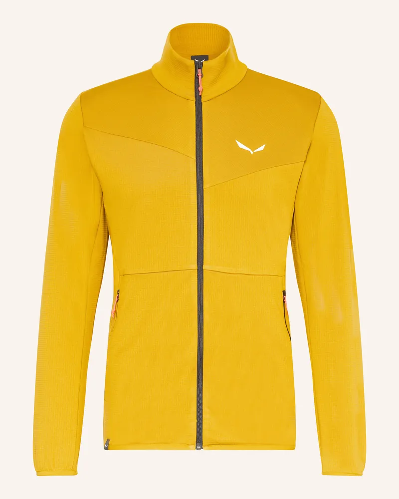 Salewa Midlayer-Jacke Puez Cammino gelb Dunkelgelb