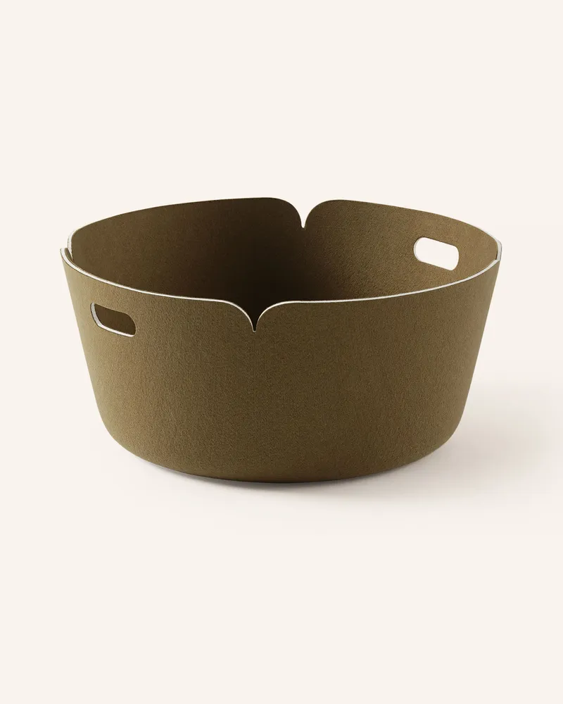 Muuto Korb Restore braun Oliv